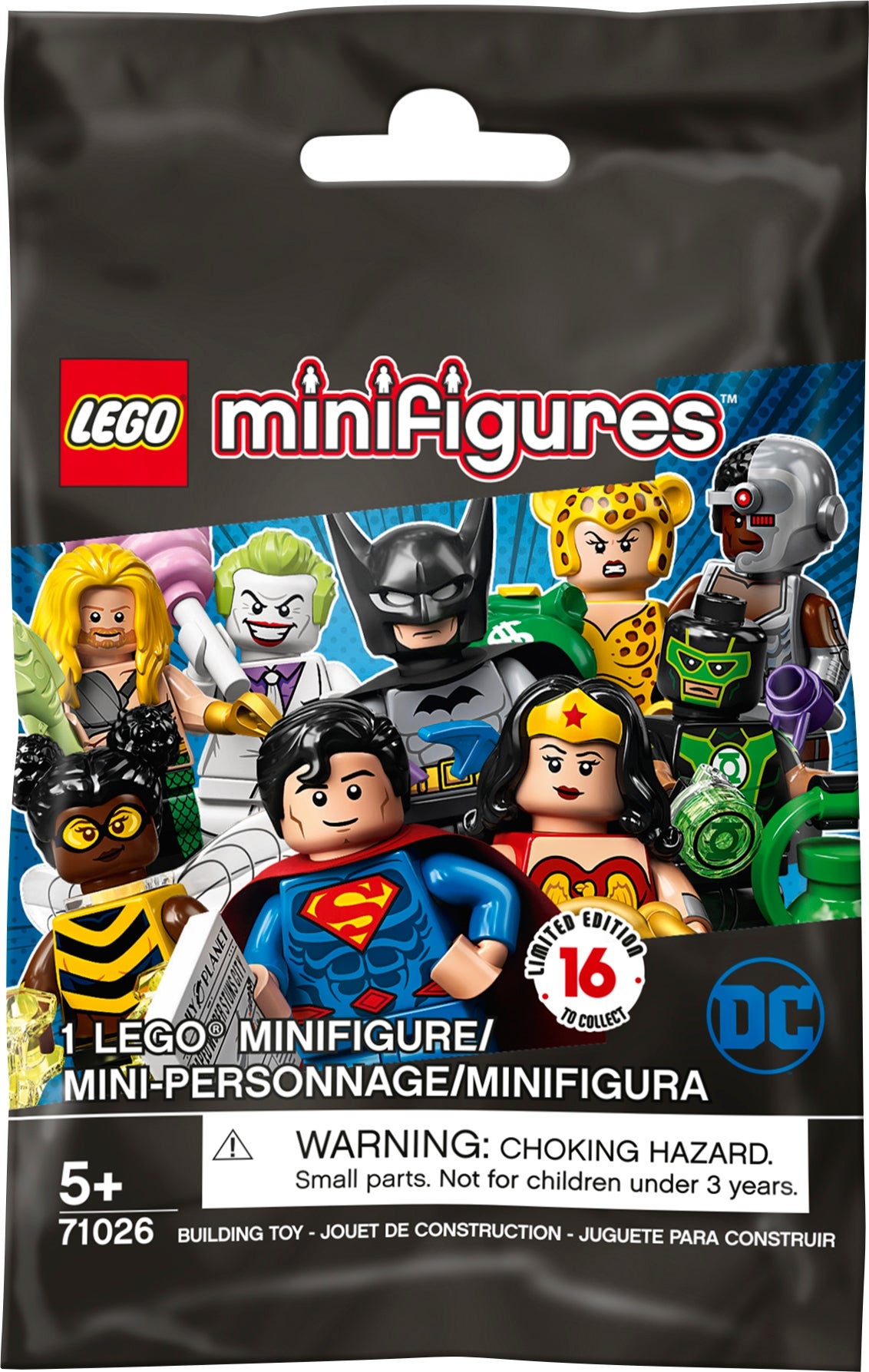 Polybag lego minifigure figure new dc comics 71026 no 13 white joker